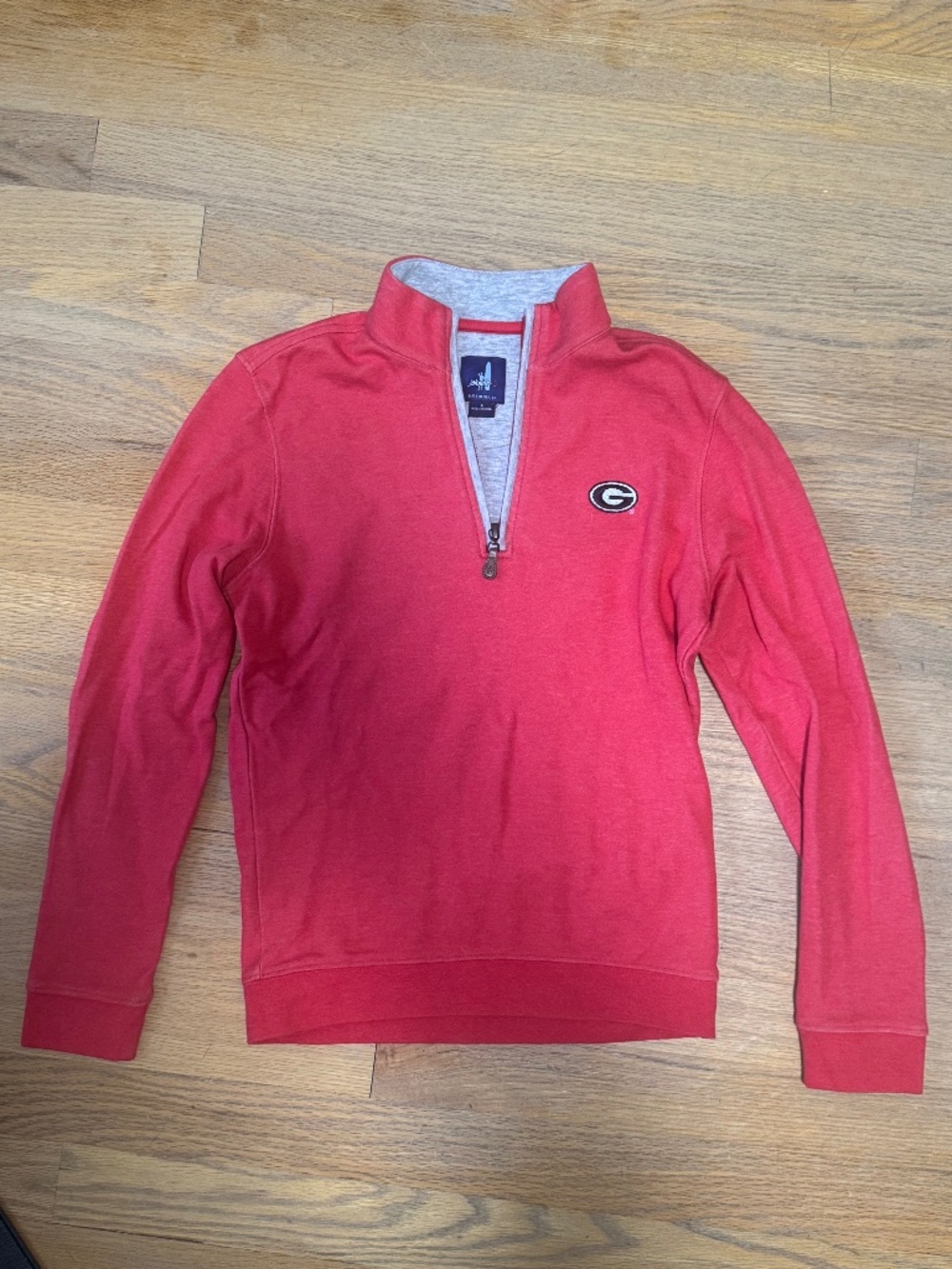 Johnnie-O Youth UGA Quarter-Zip Pullover (size 8)